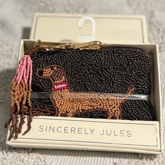 Dachshund Beaded Pouch/ Coin Purse - Picture 5 of 5